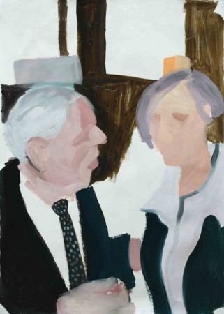 "Feierlichkeiten", Acryl und Ölfarbe auf Karton, 70 x 50 cm, 2012