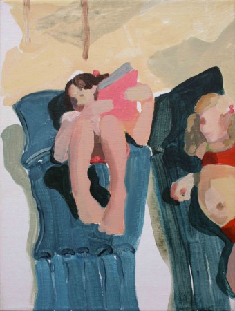 "Im Sand", Acrylfarbe auf Leinwand, 40 x 30 cm, 2012