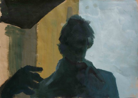 "Peter", Acryl und Ölfarbe auf Papier, 29,7 x 42 cm, 2012