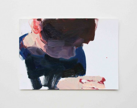 "Spieler I", Ölfarbe auf Karton, 18 x 25,5 cm, 2014
