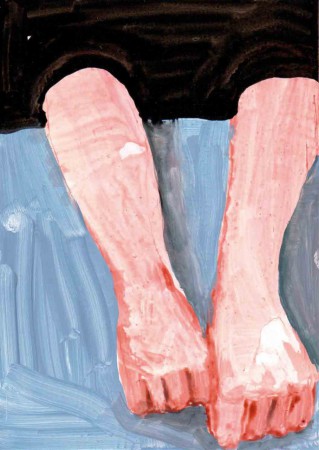 "Zwei Arme", Tusche und Acrylfarbe auf Karton, 25 x 18 cm, 2014