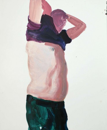 "Fleisch", Acryl und Tusche auf Karton, 50,5 x 34 cm, 2013