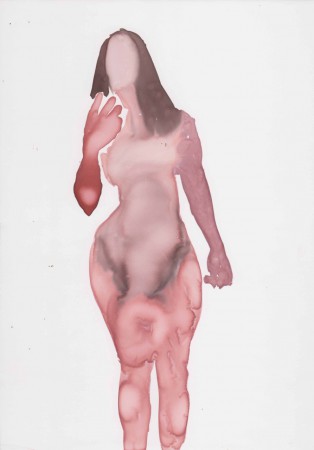 Aus der Serie "Selfie", DIN A4, Tusche auf Papier