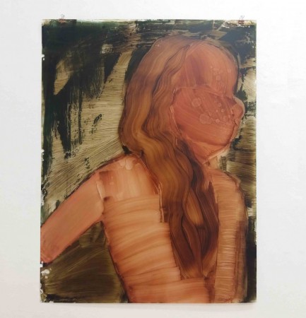 Kerstin Müller-Schiel, o.T., Mixmedia auf Folienfilm, 80 x 105 cm, 2020